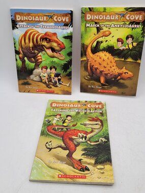DINOSAUR COVE Lot of Chapter Books by Rex Stone - BK067